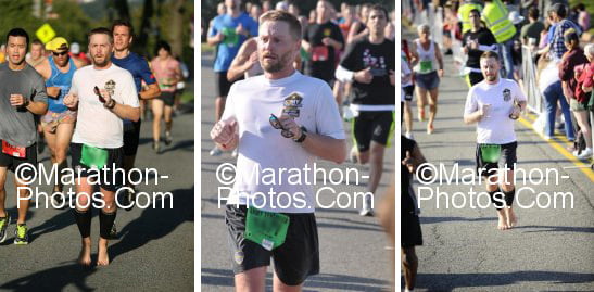 barefoot Army Ten Miler runner