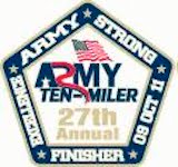 Army Ten Miler coin Front