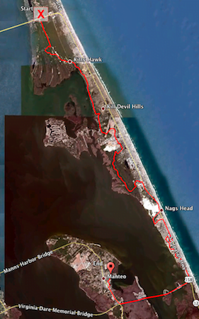 OBX 2011 Course via Garmin and Google Earth