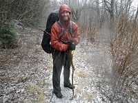 Flat Laurel Creek Trail in the snow