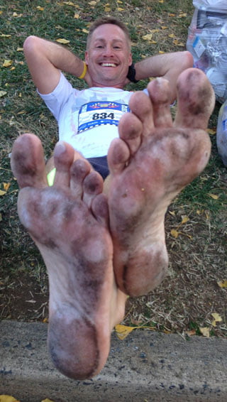 my feet post marathon